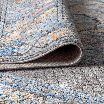 Izmit Geometric Vintage Medallion Area Rug